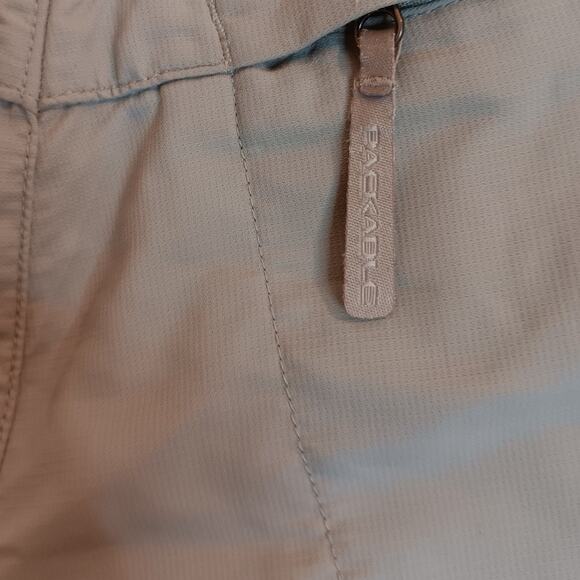 Columbia Titanium Convertible Pants Womens 12 33X29 Light Tan Packable - Picture 11 of 16